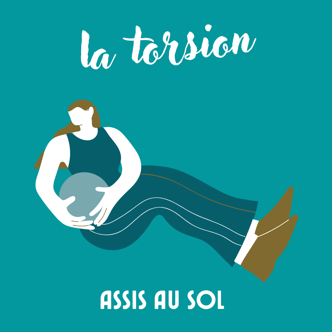 La torsion assis au sol