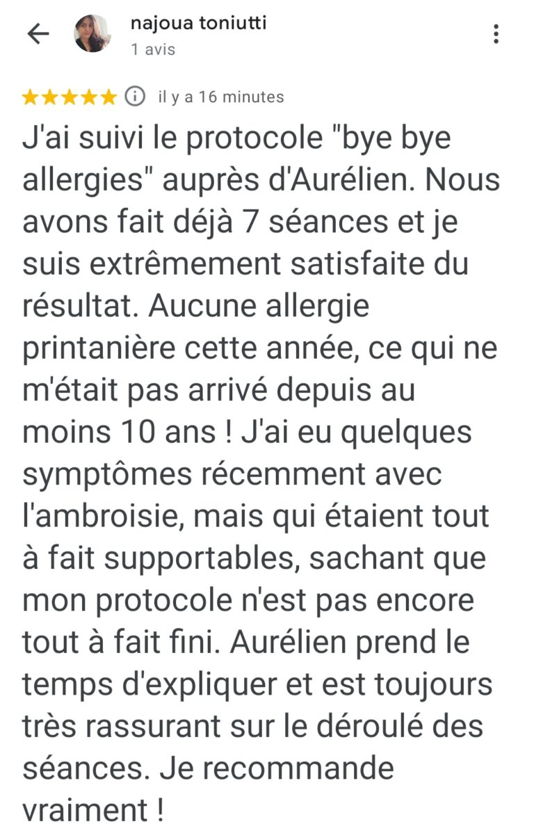 avis bye bye allergie