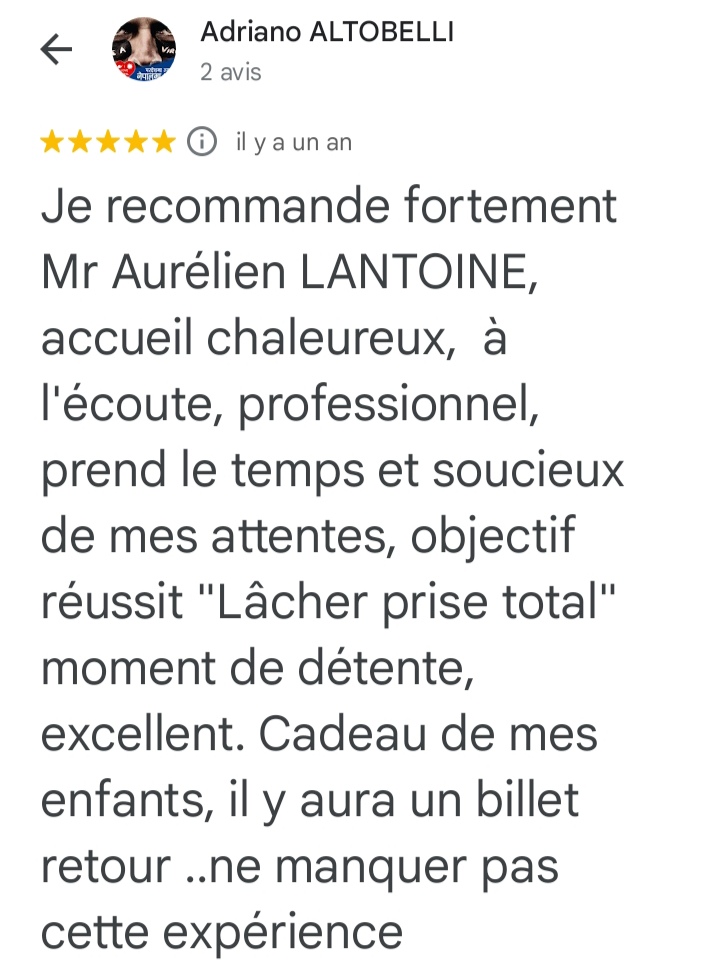 massage pour lacher prise