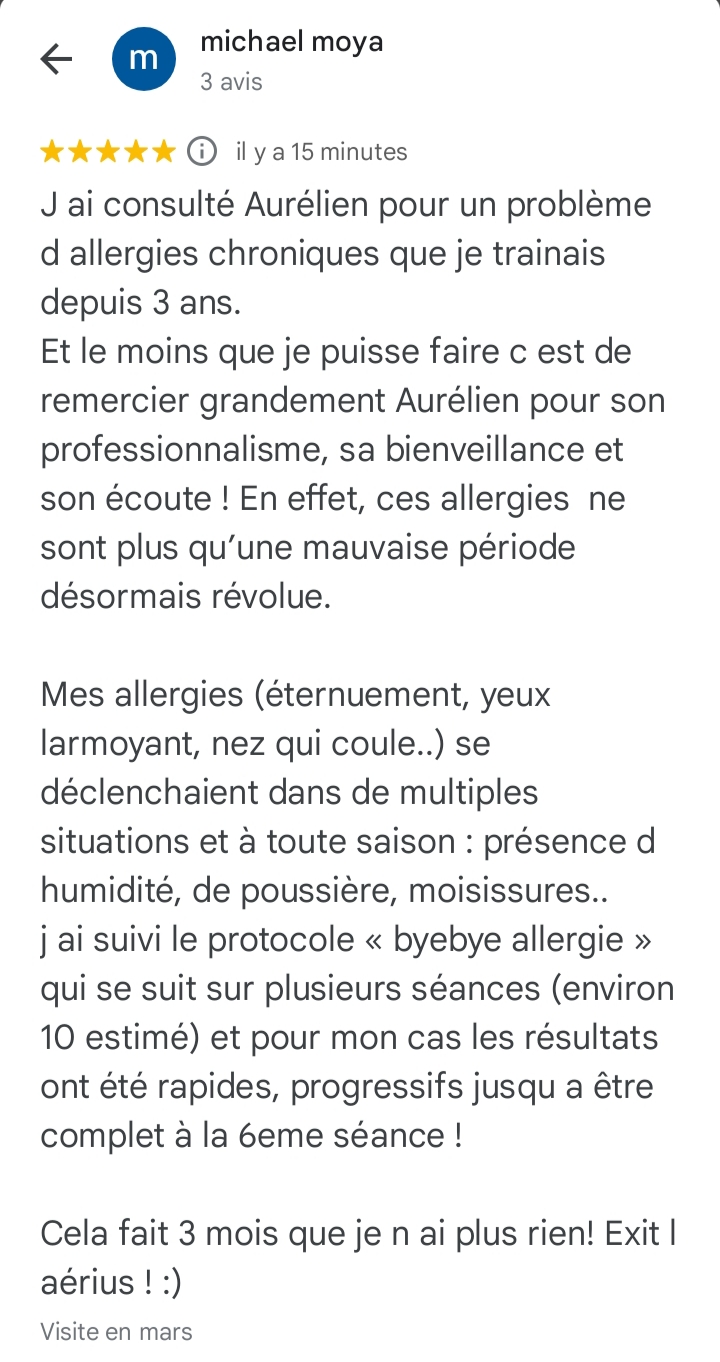 avis allergies aerius poussière humidité